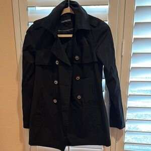 Express Black Double-Breasted Jacket